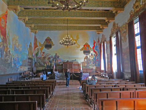 Mural Room at Santa Barbara County Courthouse